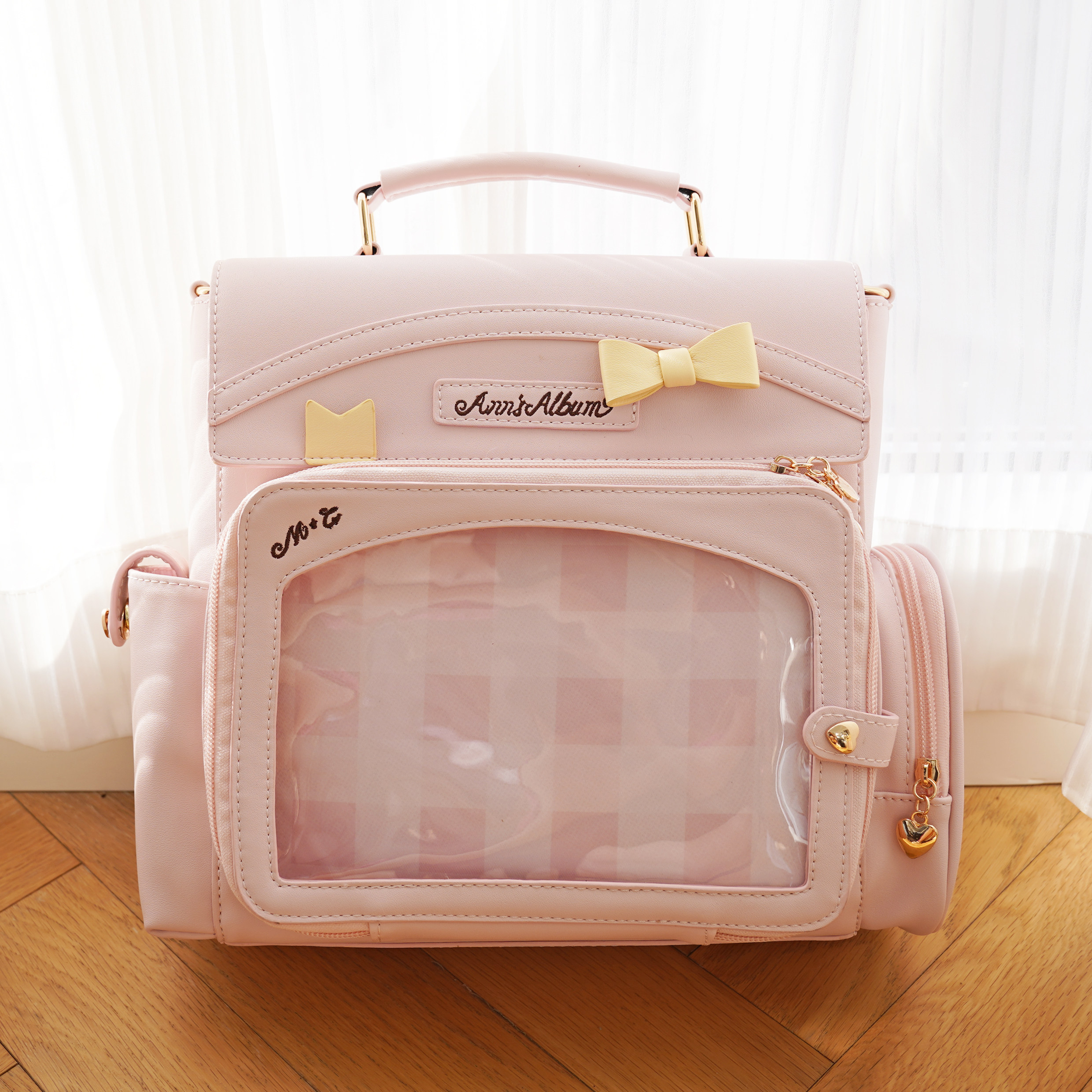 thumbnail for Morning Glory original cute one shoulder cross-body candy-colored memory book pain double shoulder snack amount pain bag