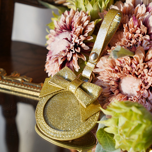 morning glory原创可爱蝶结挂饰多颜色徽章保护包异形圆形吧唧包