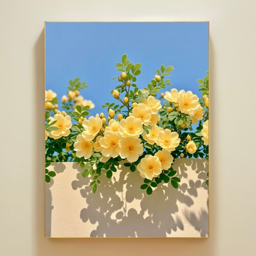 春天鲜花数字油画成人减压涂色