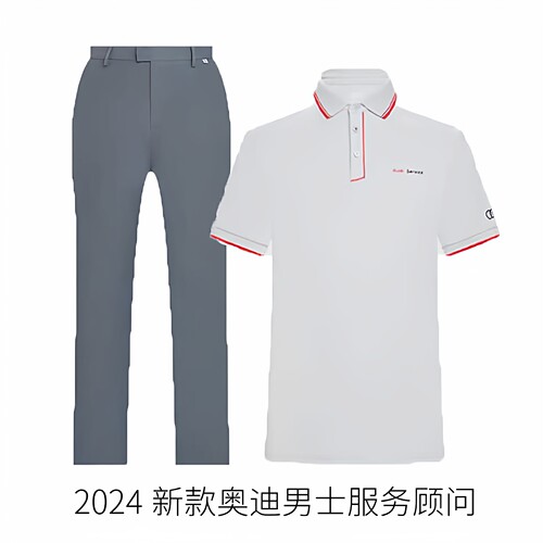 一汽奥迪服务顾问修身长裤