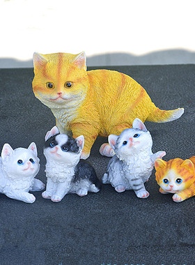 树脂DIY时尚玩宠家居装饰品狸猫