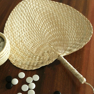 粽叶大蒲扇手工棕叶扇子蒲草团扇