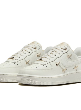 Nike/耐克 女鞋Air Force 1白金四勾空军一号低帮板鞋FV3654-111