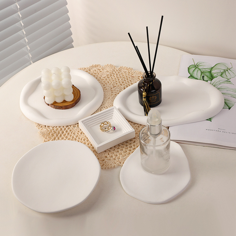 不规则石膏托盘装饰拍照道具摆件