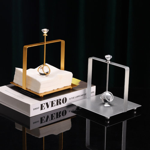 酒店餐厅立式纸巾架铁艺纸巾座