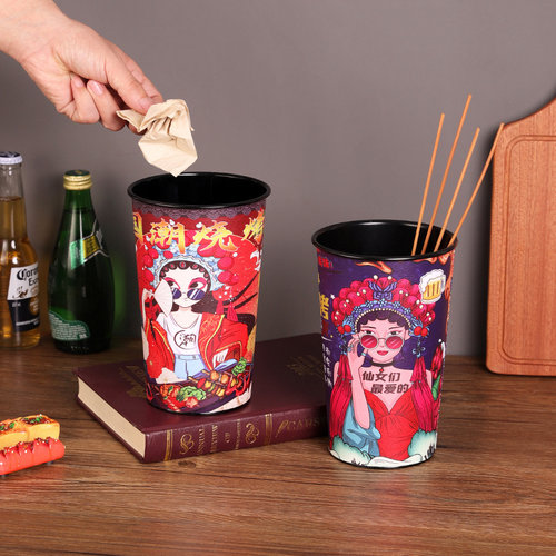 铁艺定制串串香竹签桶烧烤签子筒