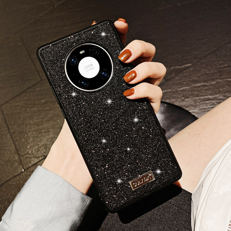 奢华闪粉mate60华为mate40pro手机壳P40潮牌mate30p全包套p30适用