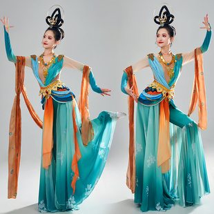 异域风情遇见胡旋西域敦煌飞天古典舞演出服女飘逸舞蹈服装女成人