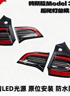 适用特斯拉Model3 ModelY后尾灯总成LED刹车灯后大灯后雾灯倒车灯