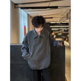 C316JK8016P88春装新款夹克衫时尚百搭宽松外套灰色个性时尚，男装夹克，电商C316