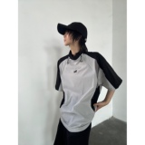 C316T8310P48夏装新款短袖T恤时尚百搭拼接撞色速干tee运动风，男装T恤，电商C316