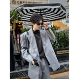 C316XZ1074P118K1074P68春装新款西服套装时尚宽松浅灰色，男装西服，电商C316