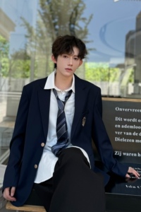 C316 XZ000 P98 秋装新款制服DK转场班服校服时尚西装外套男学院图片