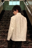 C316XZ854P158198春夏新款新中式时尚刺绣西服外套黑白，男装西服，电商C316