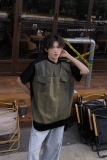 C316T1156P68夏装新款短袖T恤时尚百搭潮tee牛仔个性拼接，男装T恤，电商C316