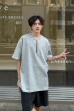 C316DX88P48夏装新款短袖T恤时尚拉链设计个性tee网红简约，男装T恤，电商C316