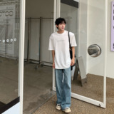 C316T2331P38夏季新款短袖T恤潮流纯棉圆领垫肩设计款tee男潮，男装T恤，电商C316