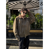 C316JK1072P128春装新款夹克拉链时尚短款外套个性翻领夹克衫，男装夹克，电商C316