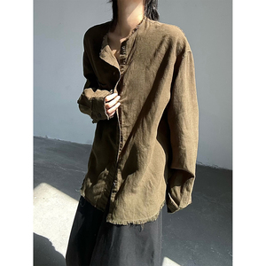 C316 CS8215 P68 夏装新款亚麻衬衫防晒服时尚百搭长袖衬衣松弛感图片