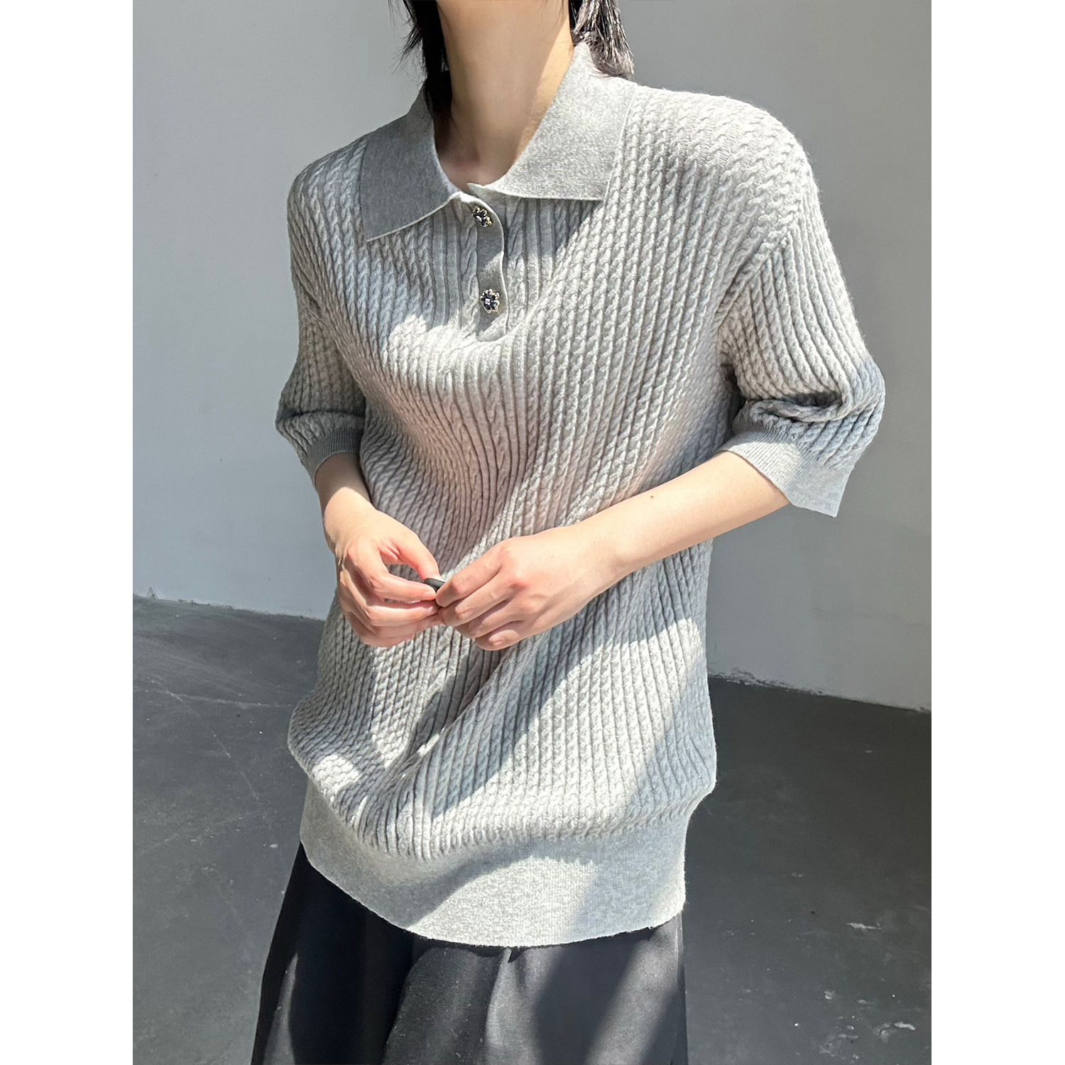C316ZZT01P58夏装新款短袖针织衫T恤时尚百搭teepolo衫个性,男装针织衫/毛衣,电商C316