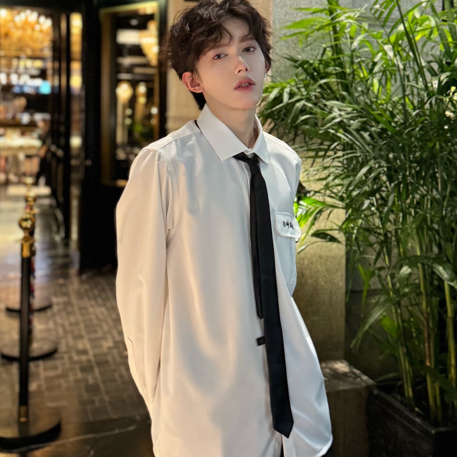 C316CS1233P58送领带时尚百搭DK制服班服校服情侣装长袖衬衫,男装衬衫,电商C316