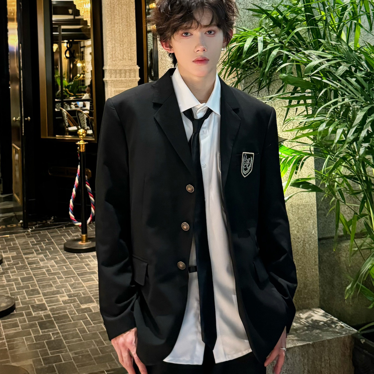 C316XZ1234P98秋冬新款制服校服班服西装学院风DK短款外套,男装西服套装,电商C316
