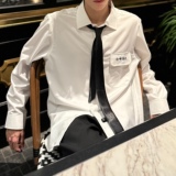 C316CS1233P58送领带时尚百搭DK制服班服校服情侣装长袖衬衫，男装衬衫，电商C316