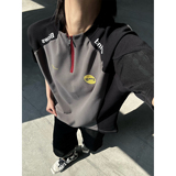 C316T8206P38原版品质短袖T恤拼接撞色tee速干衣时尚运动男女，男装T恤，电商C316