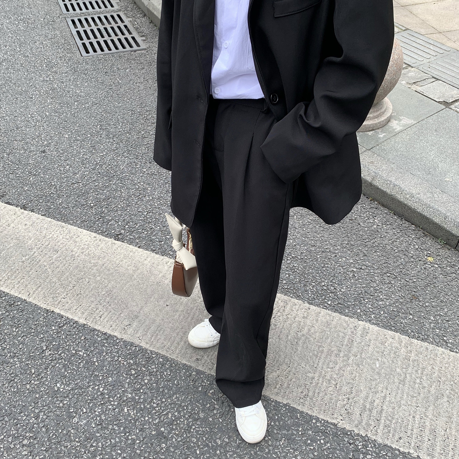 C316K602P55春装新款情侣装西裤休闲裤免烫纯色直筒裤百搭男裤,男装西裤,电商C316