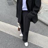 C316K602P55春装新款情侣装西裤休闲裤免烫纯色直筒裤百搭男裤，男装西裤，电商C316