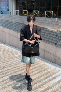 C316 XZ1154 P88 夏装新款短袖西服时尚宽松性感欧美西装外套个性图片
