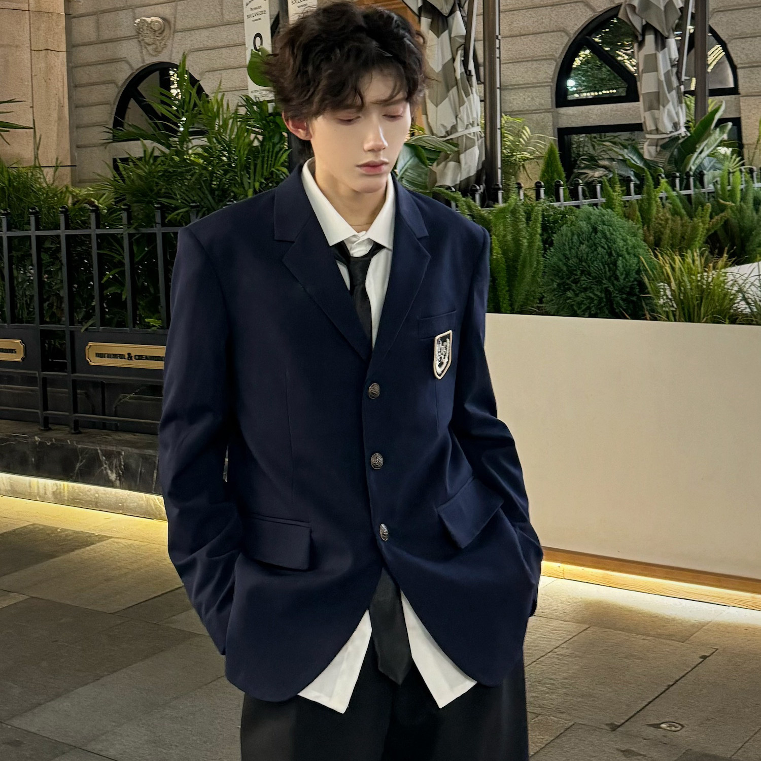 C316 XZ1234 P98 秋冬新款制服校服班服西装学院风DK短款外套图片