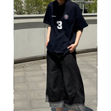 C316TH410P48夏装新款短袖T恤时尚短袖刺绣运动tee学院宽松，男装T恤，电商C316