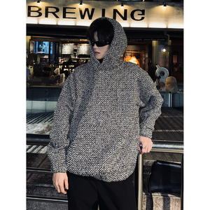 C316WY1286P128秋冬新款小香风卫衣时尚百搭松弛感短款连帽外套,小彩宝穿搭夏季图片
