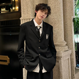 C316XZ1234P98秋冬新款制服校服班服西装学院风DK短款外套，男装西服套装，电商C316