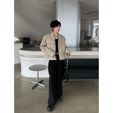 C316JK8037P108春装新款夹克衫短款外套卡其工装设计夹克宽松，男装夹克，电商C316