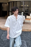 C316T1145P48夏装新款短袖polo衫时尚白色黑色个性简约T恤百搭，男装T恤，电商C316