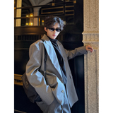 C316XZ1074P118K1074P68春装新款西服套装时尚宽松浅灰色，男装西服，电商C316