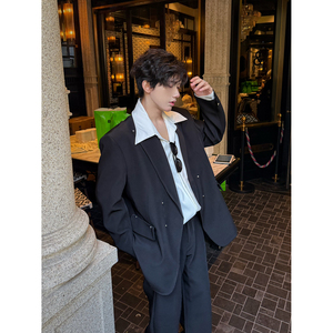 C316 XZ939 P118 K939 P68 春装新款西裤西服休闲设计感西服套装图片