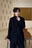 C316XZ844P118春装新中式西服中山装时尚短款外套个性西装盘扣，男装西服，电商C316