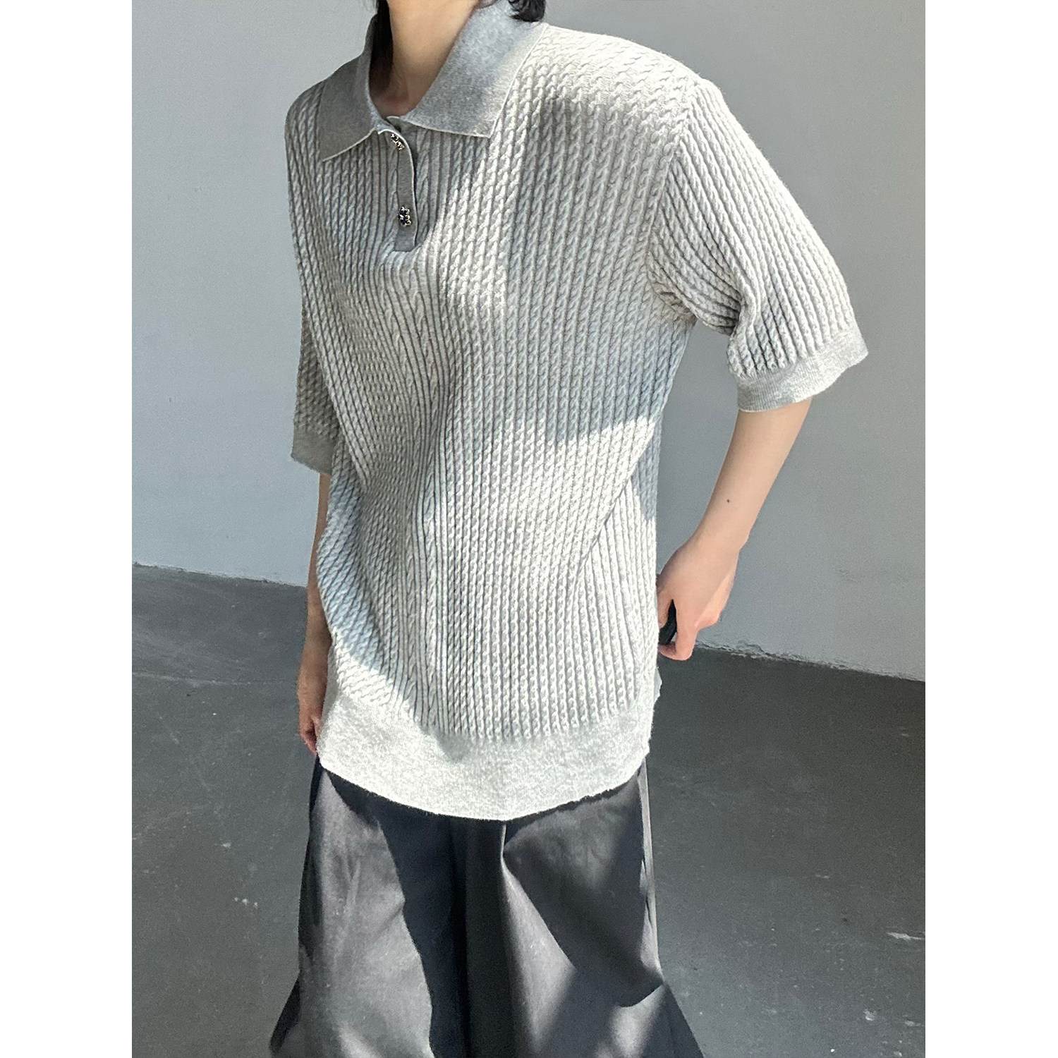 C316ZZT01P58夏装新款短袖针织衫T恤时尚百搭teepolo衫个性,男装针织衫/毛衣,电商C316