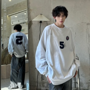 C316 WY1248 P68 秋装新款灰色卫衣运动舒适圆领时尚刺绣外套男装图片
