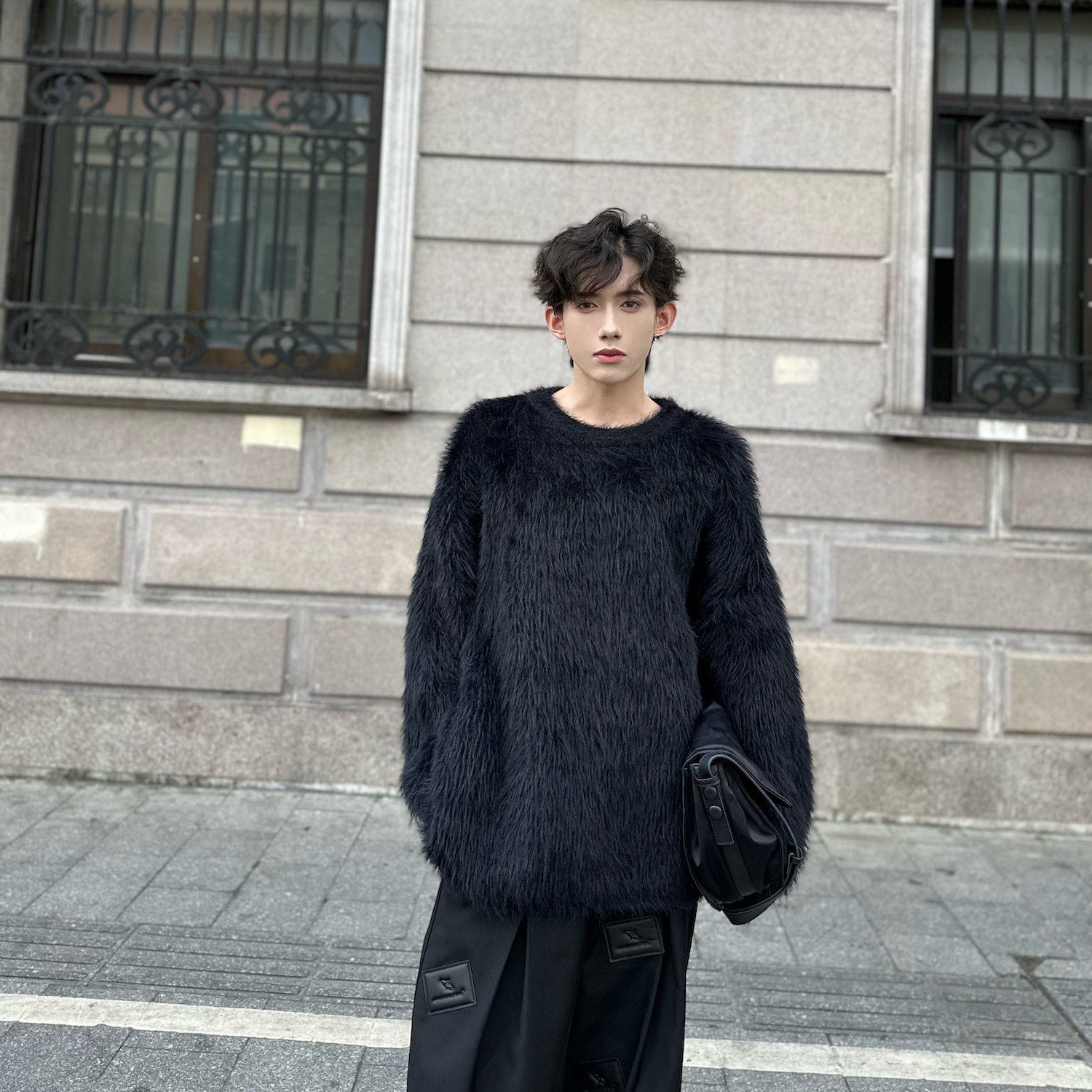 C316 MY128 P88 秋冬男士毛衣针织衫线衣毛衫套头潮流圆领高级图片