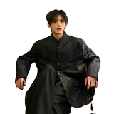 C316XZ854P158198春夏新款新中式时尚刺绣西服外套黑白，男装西服，电商C316