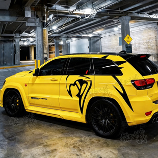 饰拉花 适用Jeep大切诺基老鹰车贴纸丰田坦途坦克300400自由侠光装