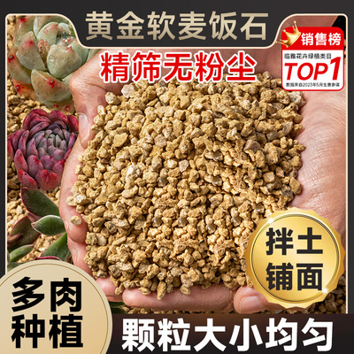 黄金软麦饭石多肉专用颗粒种植营养土泥炭家用绿植盆栽通用铺面石