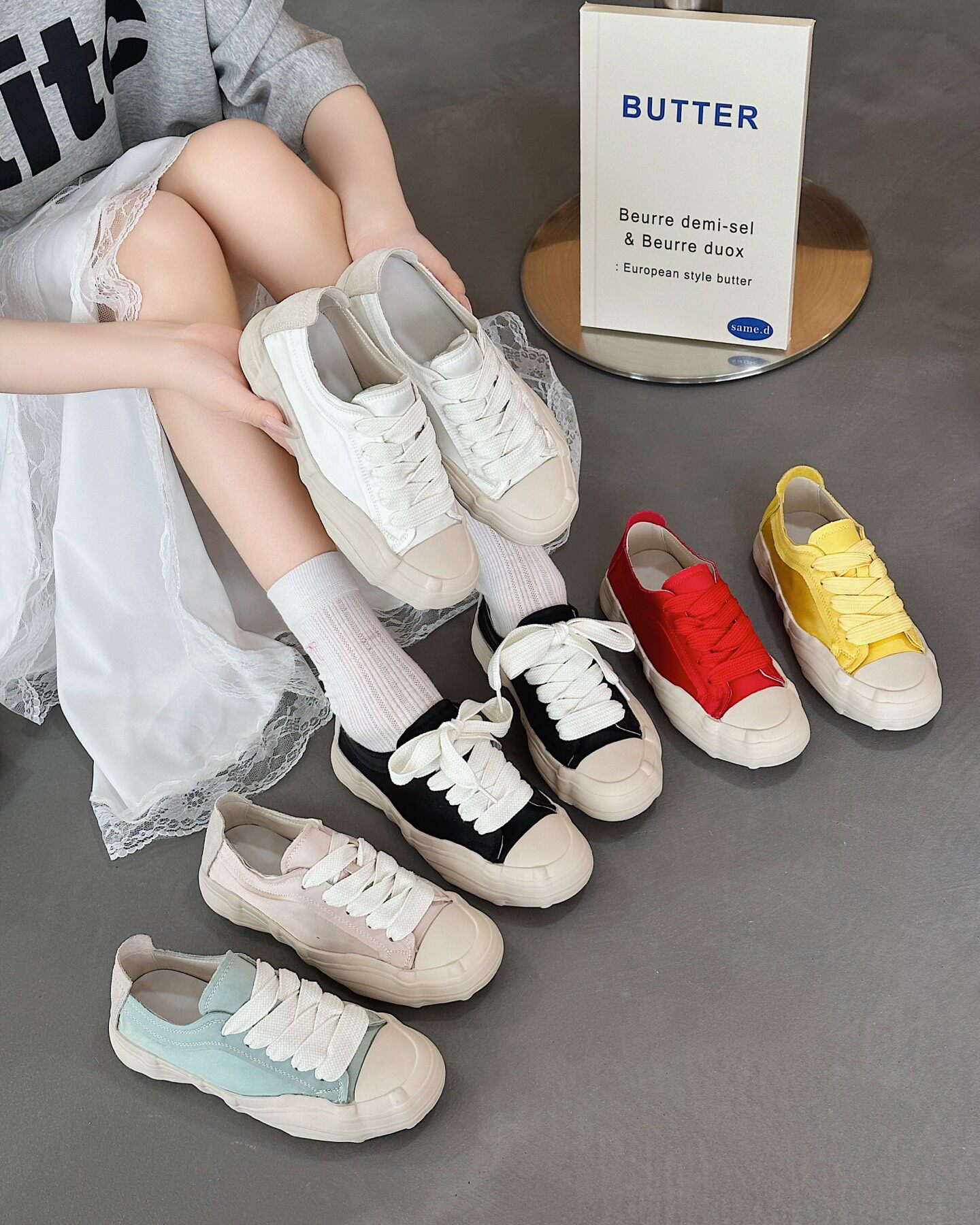 时尚厚底布鞋女2025新款夏季韩版百搭系带透气休闲运动板鞋小白鞋