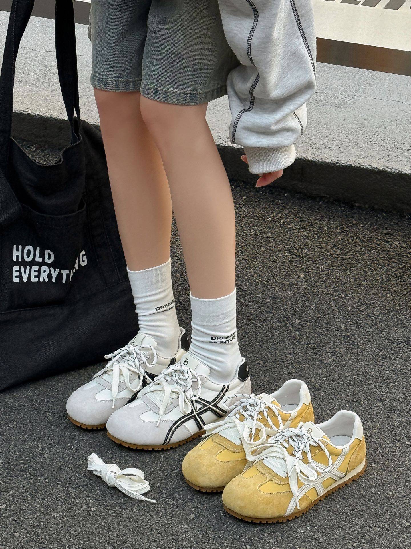 时尚厚底真皮德训鞋女2026春款韩版百搭系带休闲鞋跑步鞋运动鞋潮,女鞋,时尚休闲鞋,淘宝优惠券,粉丝福利购,淘宝优惠卷