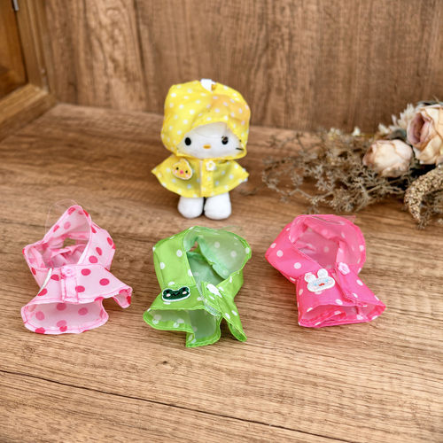 智秀Hellokitty挂件糖果色雨衣萌