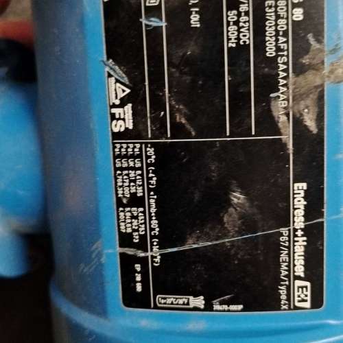 议价Endress+Hauser   Promass 80  拆询价